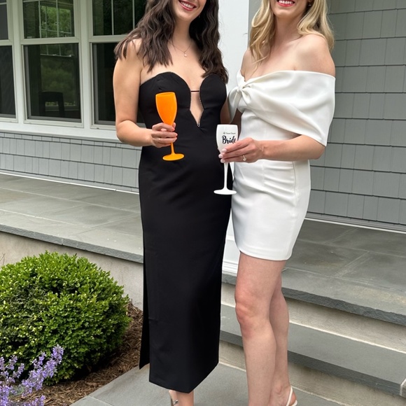 Black Embellished Midi Dress, Bardot - Picture 5 of 5